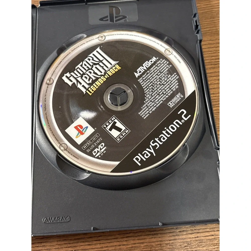 Guitar Hero 3 Legends of‎ Rock (PlayStation 2, PS2 1A) w/Manual Test Good Cond